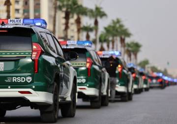 وزارة الداخلية تطلق الهوية البصرية الجديدة لعرباتها في استعراض رسمي بدمشق