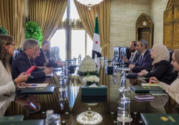 الشيباني يبحث مع وفد أوروبي تعزيز العلاقات والتعاون الاقتصادي