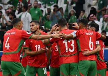 المغرب يفوز على السعودية ويصعدا إلى ربع نهائي كأس العرب