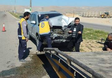 إصابة 4 مدنيين بينهم طفلة في 5 حوادث سير بسوريا
