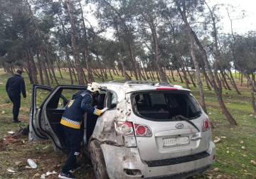 وفاة رجل وإصابة 18 مدنياً في 13 حادث سير بسوريا