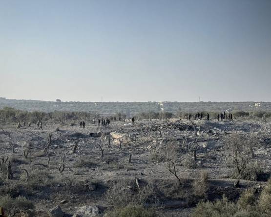 مقتل 5 مدنيين بانفجار مستودع ذخيرة قرب كفر تخاريم شمالي إدلب