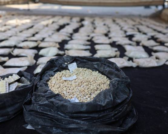 ضبط كميات كبيرة من المخدرات في عملية أمنية بالبادية السورية