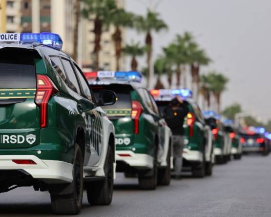 وزارة الداخلية تطلق الهوية البصرية الجديدة لعرباتها في استعراض رسمي بدمشق