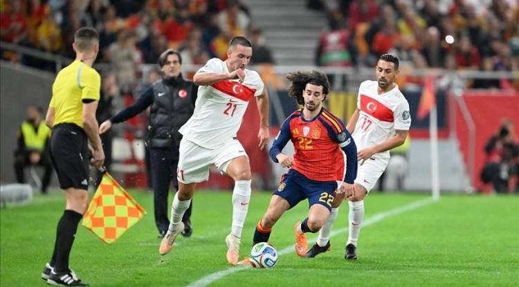 التعادل الإيجابي يحسم لقاء تركيا وإسبانيا بتصفيات المونديال