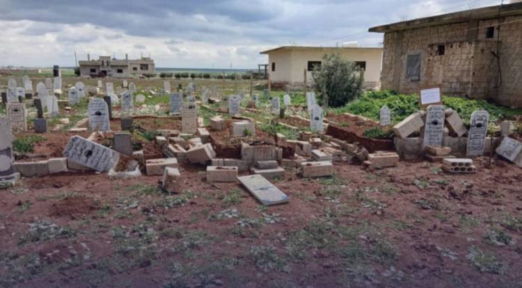 اعتداء تخريبي يستهدف مقبرة في ريف درعا والسلطات تبدأ ملاحقة الفاعلين