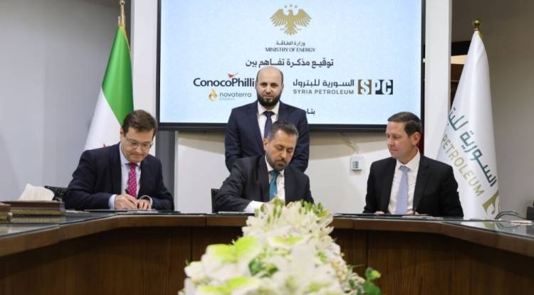 الطاقة السورية توقع اتفاقيتين مع شركتين أمريكيتين لتطوير قطاع الغاز